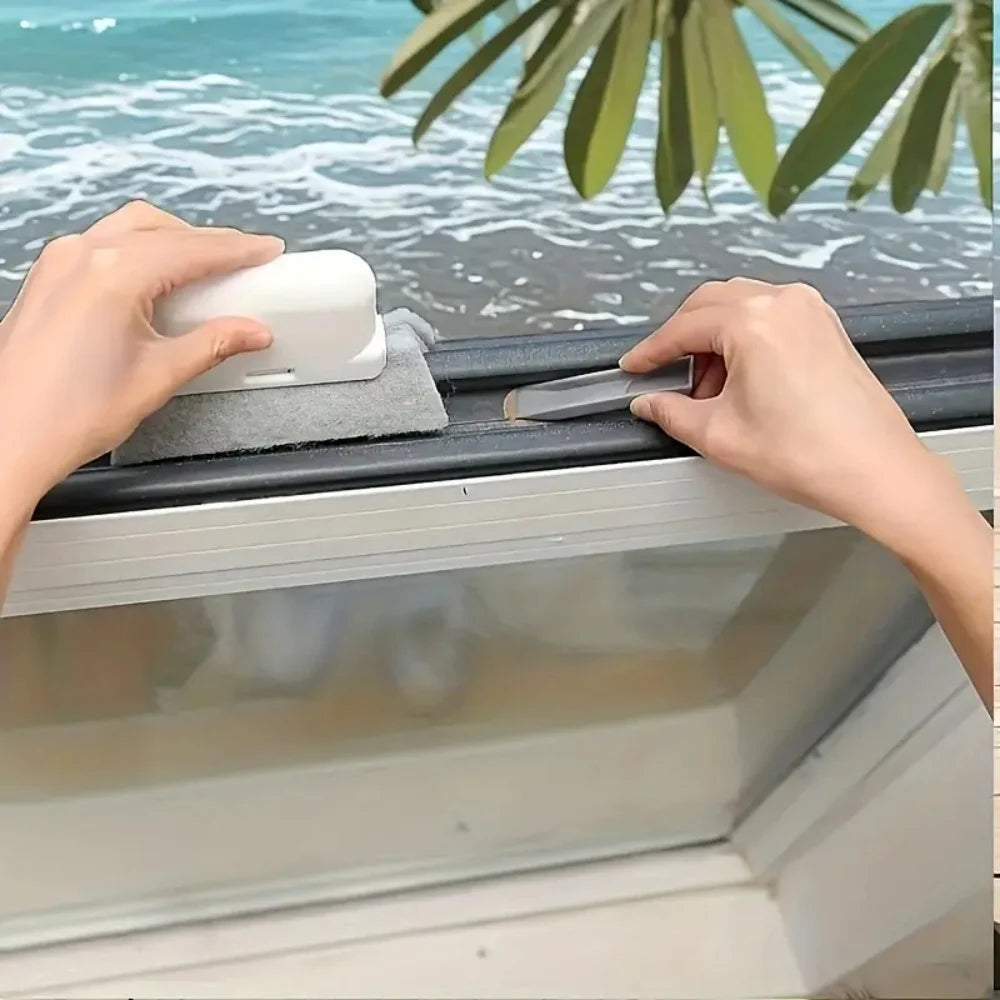 1/2/3Pcs Groove Cleaning Tool Window Frame Door Groove Cleaning Brush Sliding Door Track Cleaning Tool Hand-held Crevice Cleaner