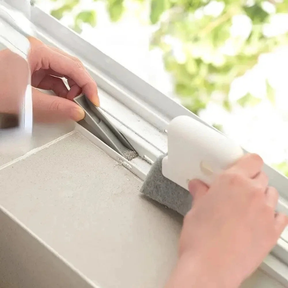 1/2/3Pcs Groove Cleaning Tool Window Frame Door Groove Cleaning Brush Sliding Door Track Cleaning Tool Hand-held Crevice Cleaner