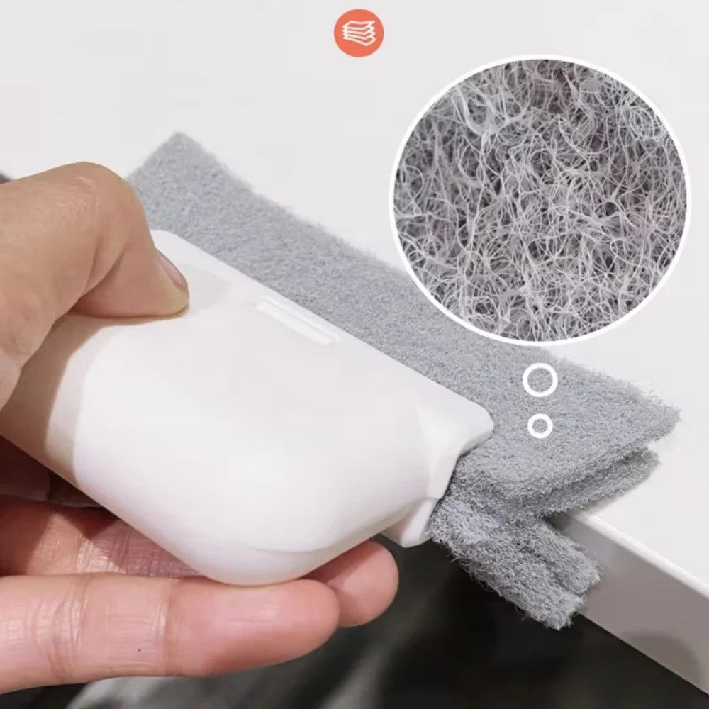 1/2/3Pcs Groove Cleaning Tool Window Frame Door Groove Cleaning Brush Sliding Door Track Cleaning Tool Hand-held Crevice Cleaner