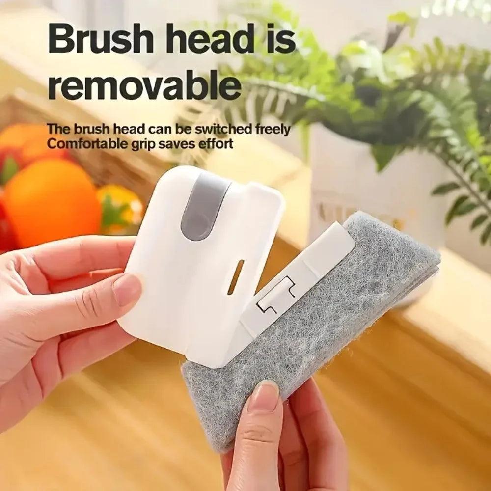 1/2/3Pcs Groove Cleaning Tool Window Frame Door Groove Cleaning Brush Sliding Door Track Cleaning Tool Hand-held Crevice Cleaner