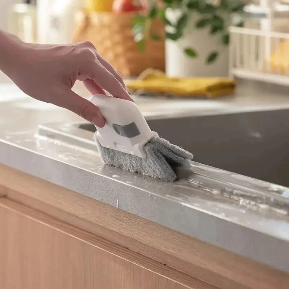 1/2/3Pcs Groove Cleaning Tool Window Frame Door Groove Cleaning Brush Sliding Door Track Cleaning Tool Hand-held Crevice Cleaner