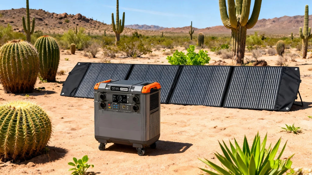 Portable Power Station 3000W LiFePO4 Battery, Fast Charging, Suitable for Outdoor Trips, Parties and Indoor Emergency Pow