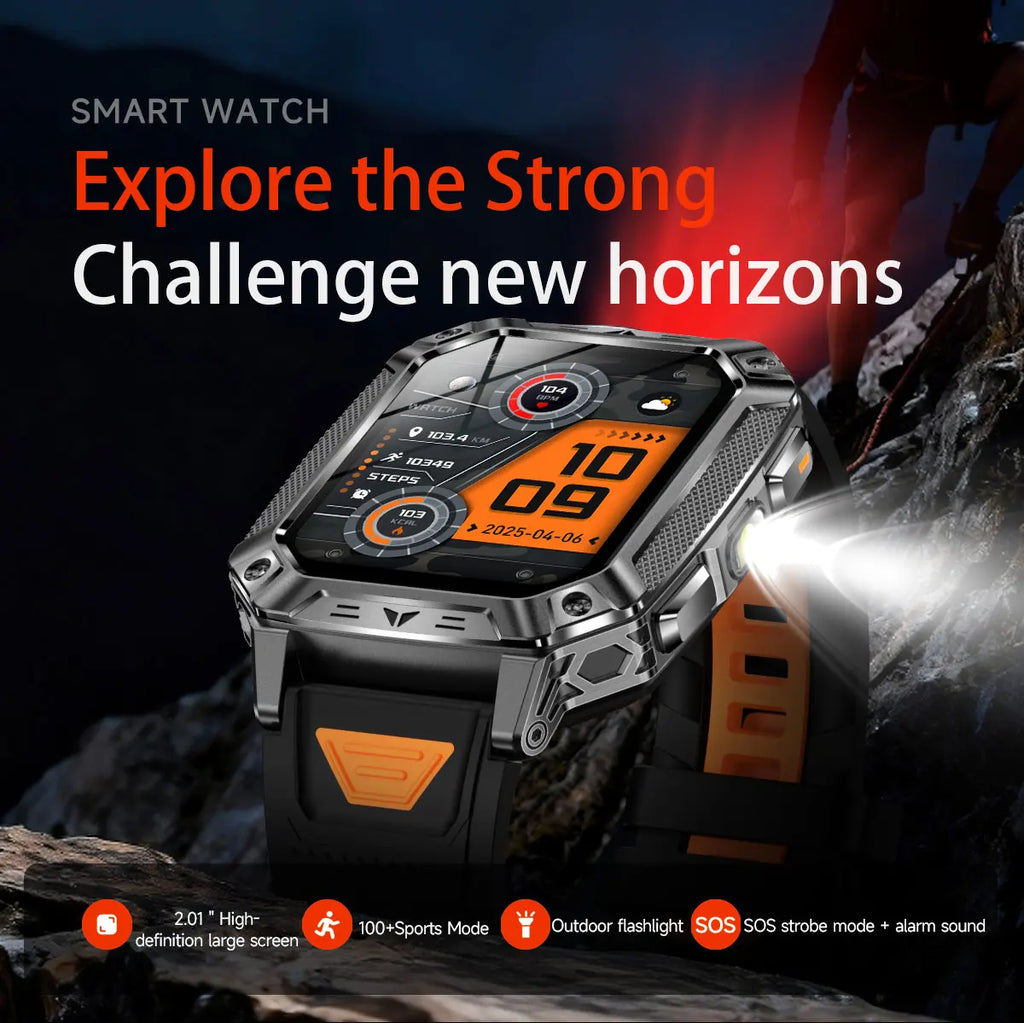 2026 New T-REX3 exercise 1400mAh Battery Smart Watch Tracking 10ATM Waterproof Sports Tracker Outdoor Military Smart Watch Men