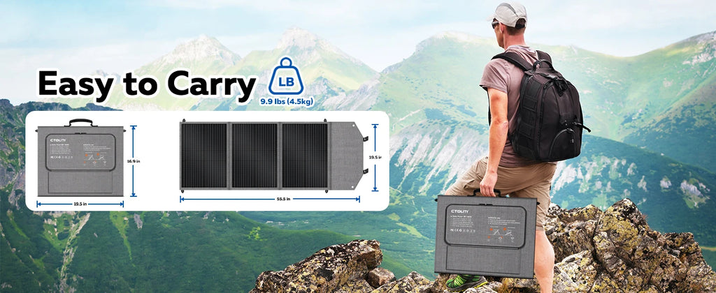 500W 1800W Power Station With 100W Solar Panel 18V USB TYPE-C Portable Power Bank 345Wh 1000Wh Lifepo4 Battery Charging Station