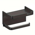 1pc Toilet Paper Holder - Space-Saving Wall-Mounted Perforated Storage Rack with Toilet Manager Holder