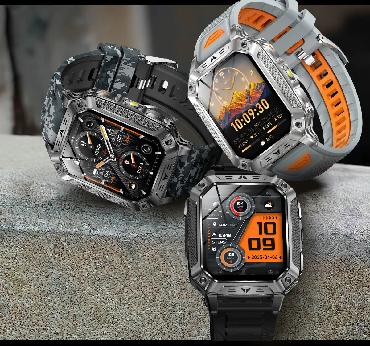 2026 New T-REX3 exercise 1400mAh Battery Smart Watch Tracking 10ATM Waterproof Sports Tracker Outdoor Military Smart Watch Men
