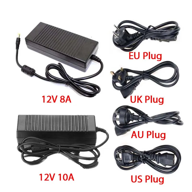 Lighting Transformer AC 110V~220V To DC 12V Switching Power Supply 1A 2A 3A 5A 6A 8A 10A Power Adapter For LED Light Camera