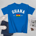 Unisex Men Ghana EST.1957 Independence Day Tshirt Tees T Shirts Women Boys 100% Cotton T-Shirt