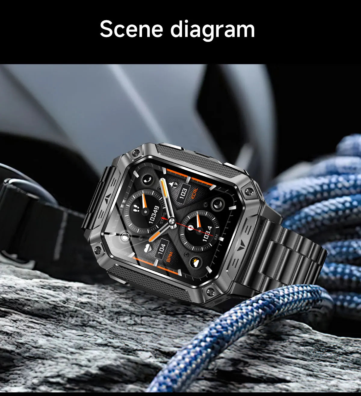 2026 New T-REX3 exercise 1400mAh Battery Smart Watch Tracking 10ATM Waterproof Sports Tracker Outdoor Military Smart Watch Men