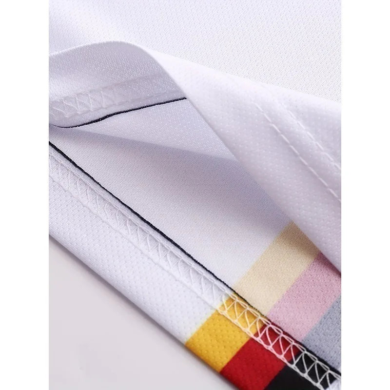 2026 Men's Ghana Soccer Jersey White Geometric Pattern GFA Black Star Football Shirt AFCON Fan Jersey for Game Day Streetwear
