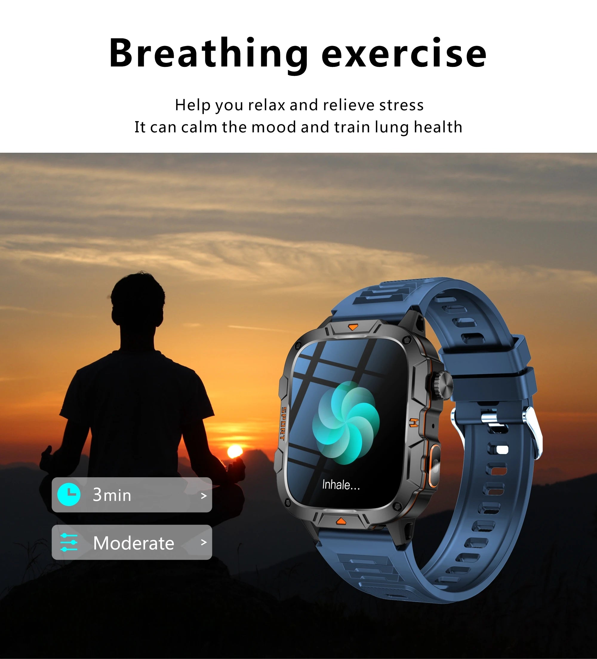 2025 New Military Grade Smart Watch Men 1.96" AMOLED Screen 5ATM Waterproof Simming Sports Fitness Tracker BT Call Smartwatches