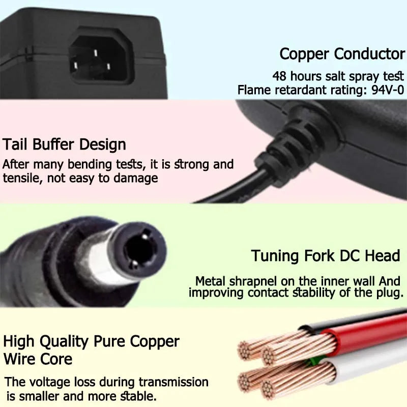 Lighting Transformer AC 110V~220V To DC 12V Switching Power Supply 1A 2A 3A 5A 6A 8A 10A Power Adapter For LED Light Camera