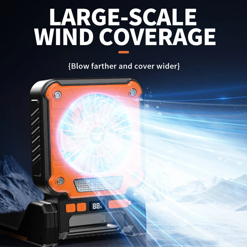 Outdoor Solar Fan Light 8 Hours Battery Foldable Tent Lantern Portable Multifunctional Camping Light Cross Border New