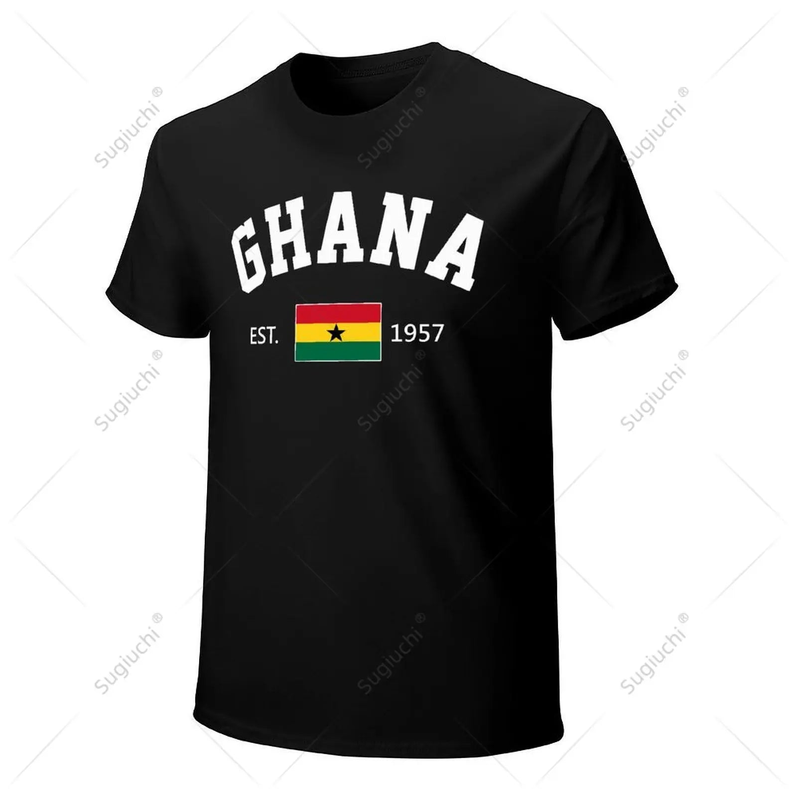 Unisex Men Ghana EST.1957 Independence Day Tshirt Tees T Shirts Women Boys 100% Cotton T-Shirt
