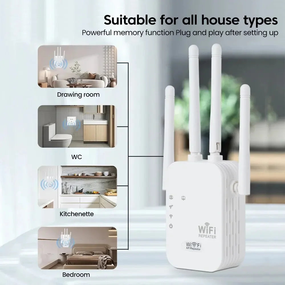 WiFi Dual Network interface Signal Amplifier Router Network Amplifier Long Range Signal For Small Office