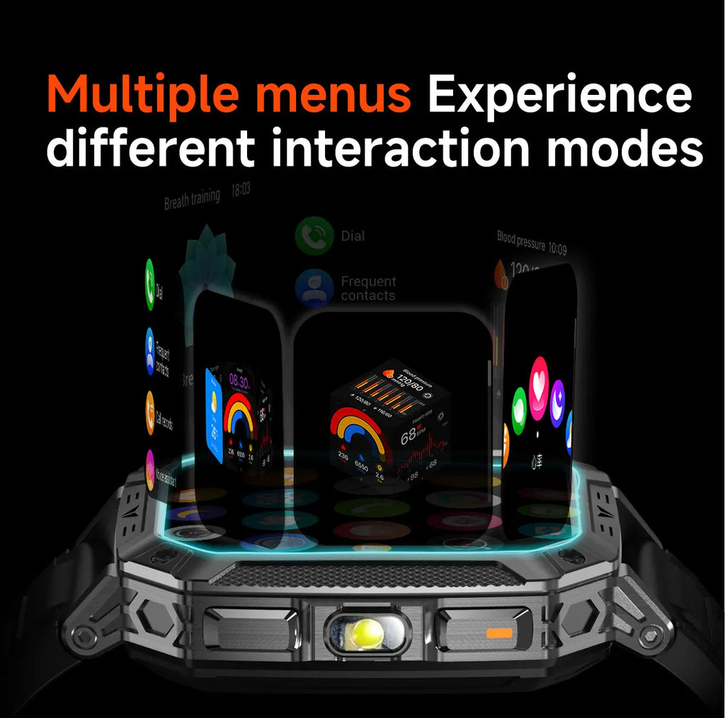 2026 New T-REX3 exercise 1400mAh Battery Smart Watch Tracking 10ATM Waterproof Sports Tracker Outdoor Military Smart Watch Men