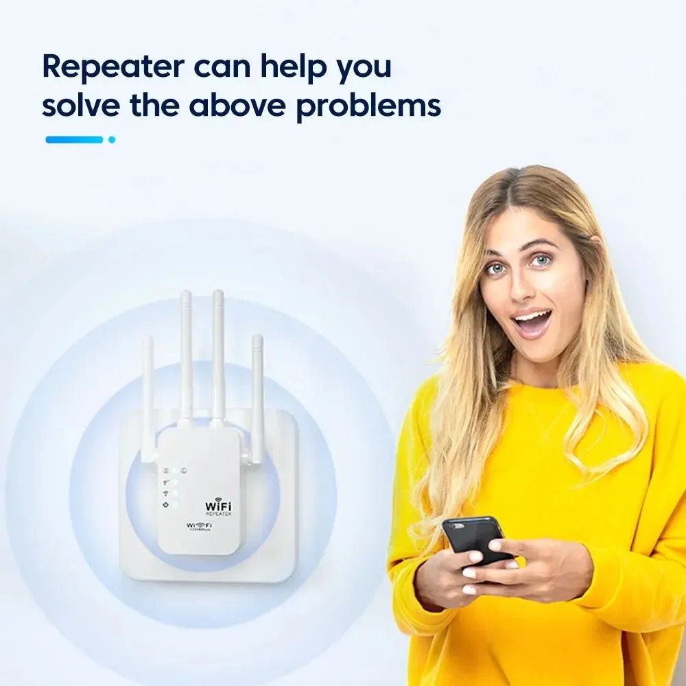 WiFi Dual Network interface Signal Amplifier Router Network Amplifier Long Range Signal For Small Office