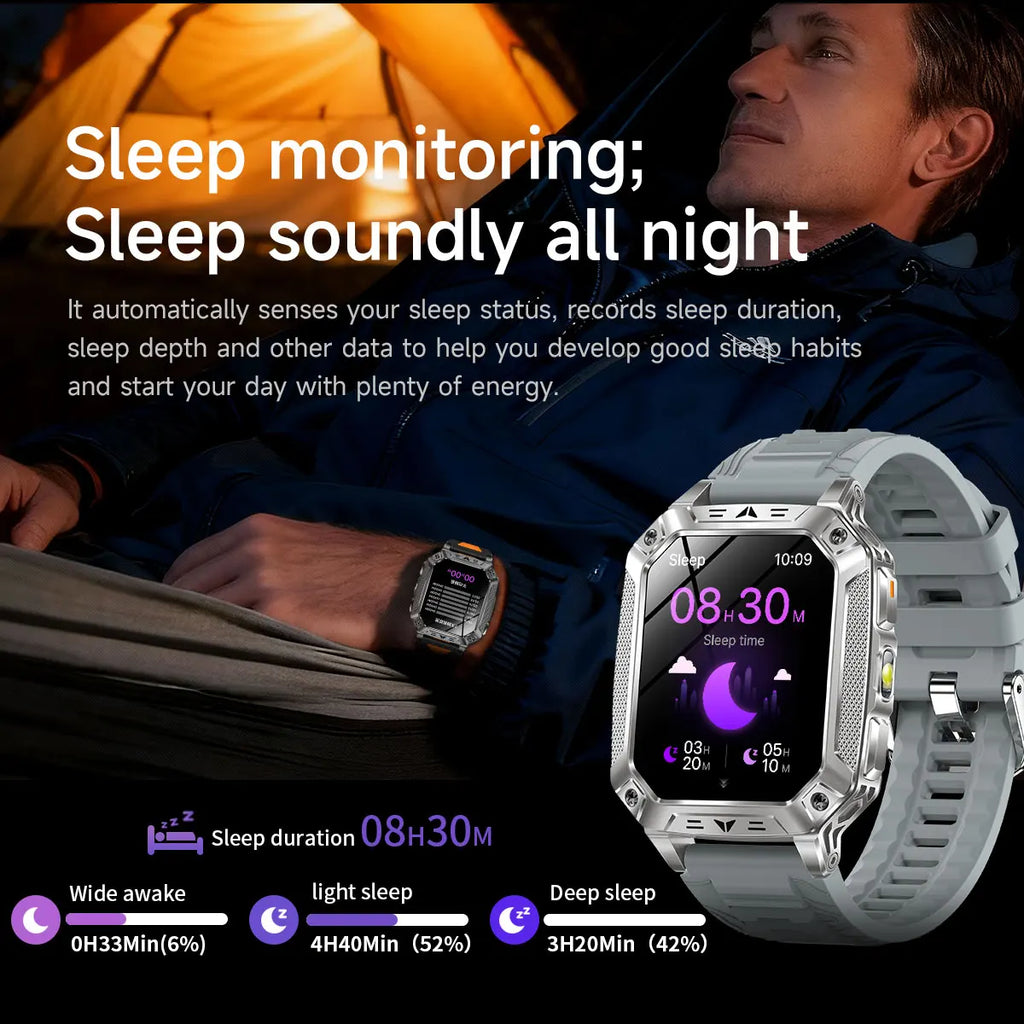 2026 New T-REX3 exercise 1400mAh Battery Smart Watch Tracking 10ATM Waterproof Sports Tracker Outdoor Military Smart Watch Men