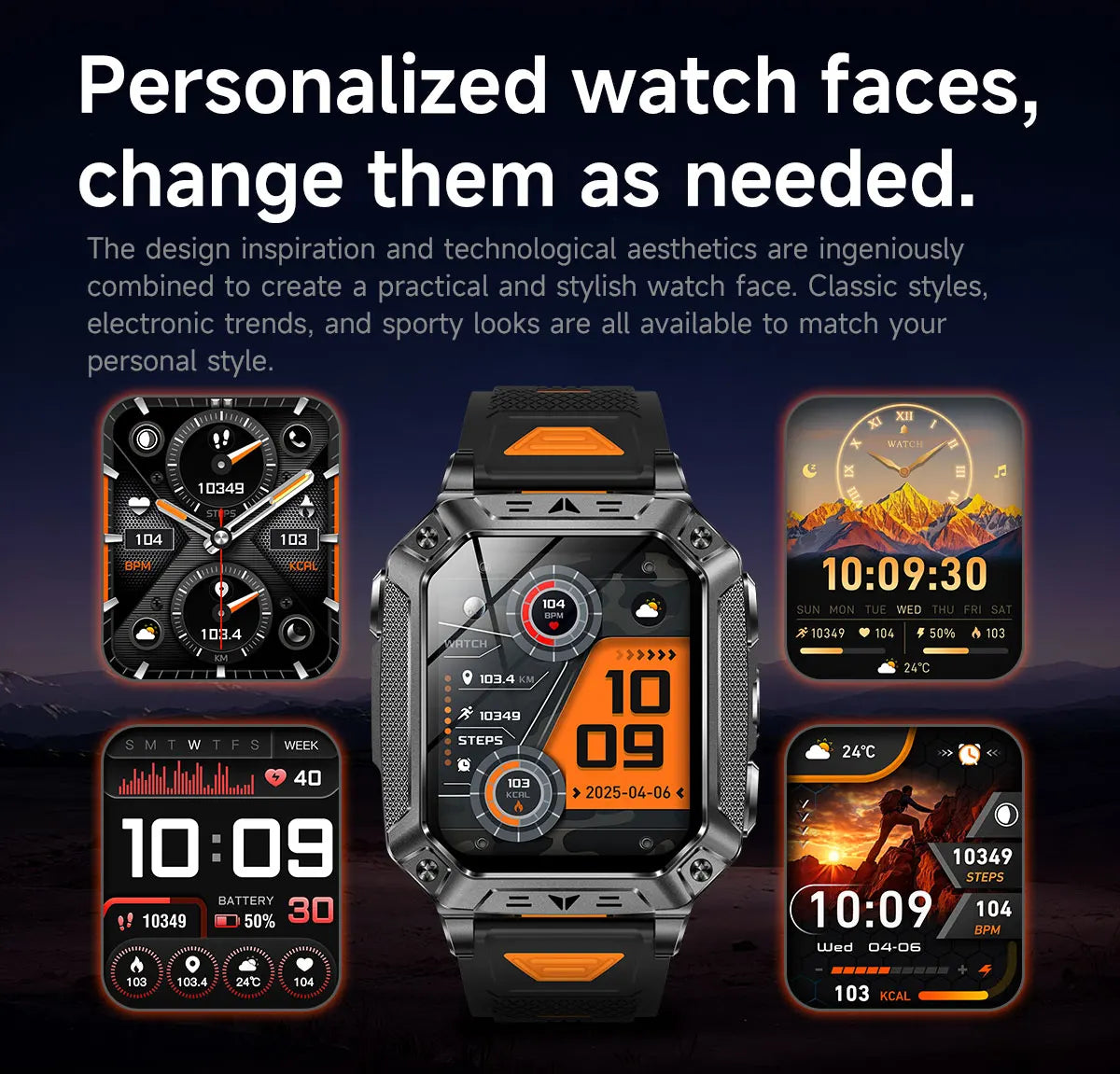 2026 New T-REX3 exercise 1400mAh Battery Smart Watch Tracking 10ATM Waterproof Sports Tracker Outdoor Military Smart Watch Men