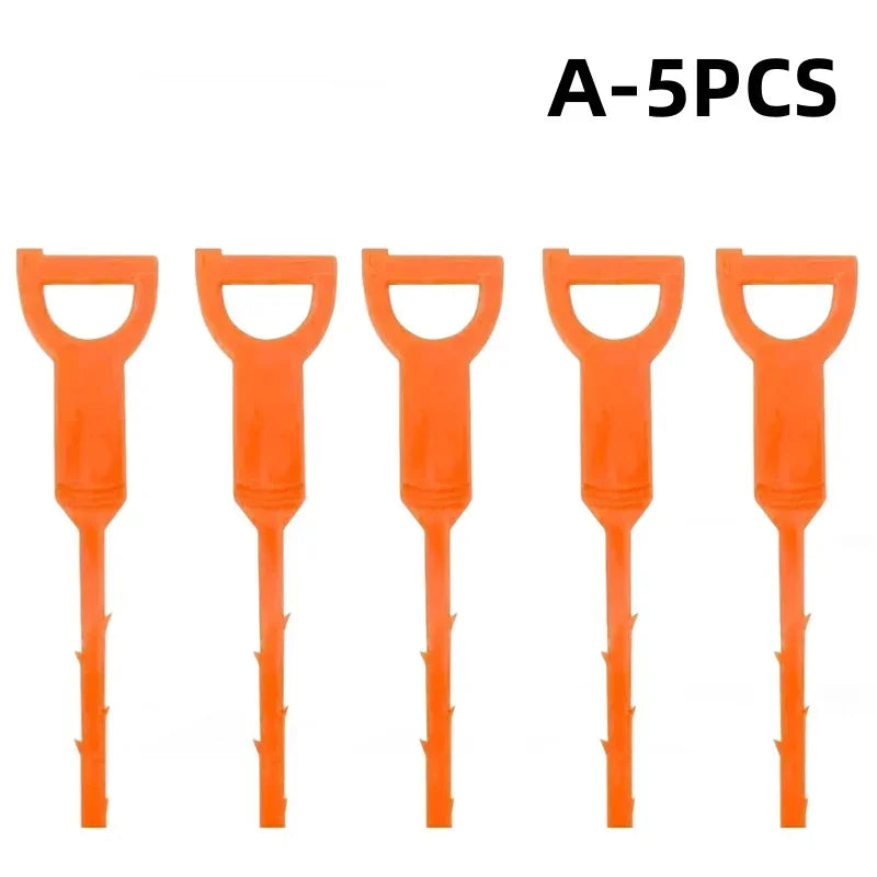 Drain Cleaning Brush Tool for Bathroom Hair Sink Pipe Unclogging Drain Cleaner Hook-Style Snake Floor Hair Remover