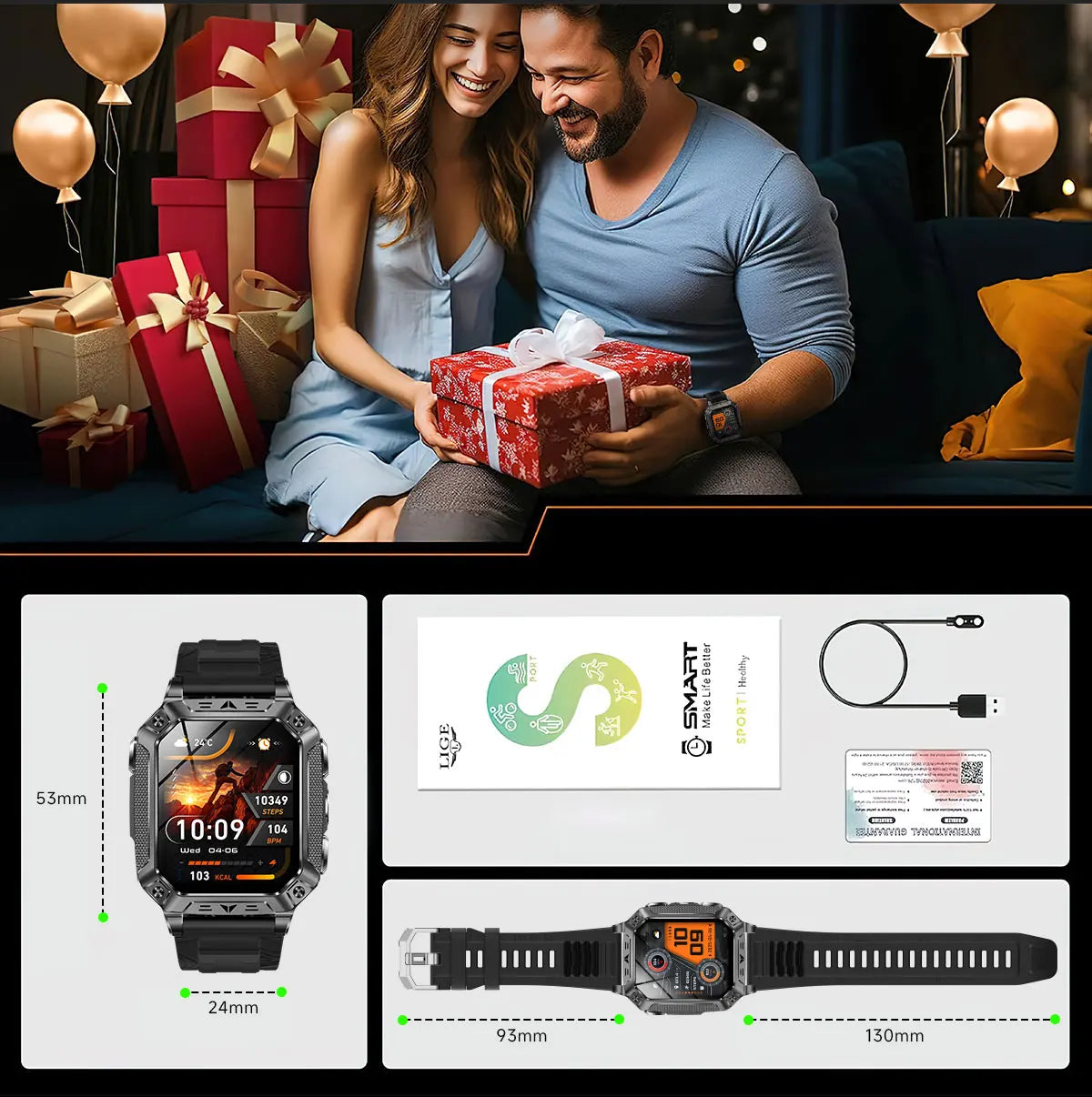 2026 New T-REX3 exercise 1400mAh Battery Smart Watch Tracking 10ATM Waterproof Sports Tracker Outdoor Military Smart Watch Men