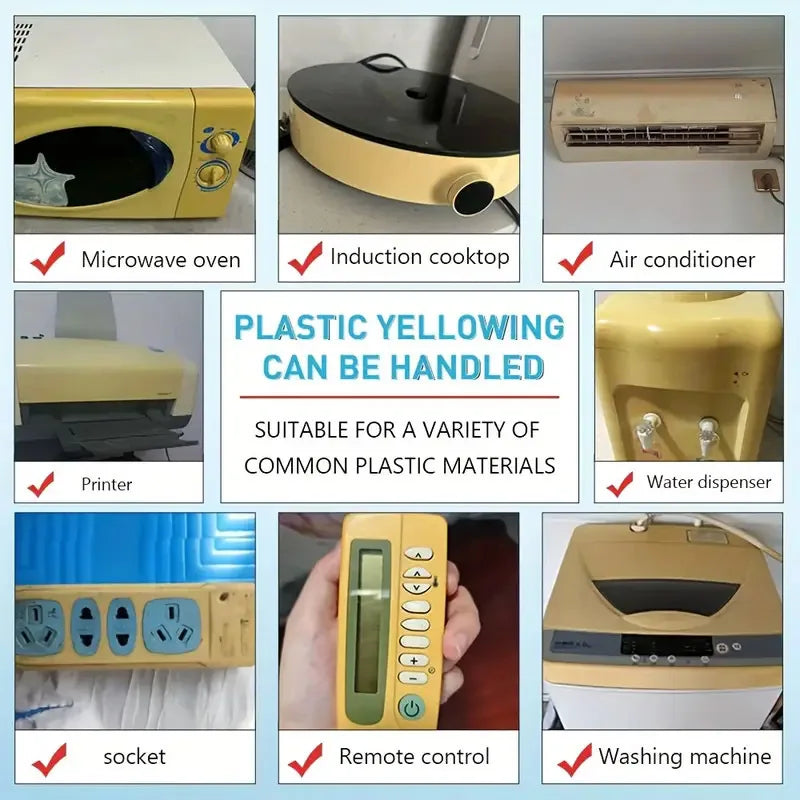 Remove yellowing From Plastic Casings Anti-oxidation Renovation Of Appliance Casings Remove Yellowing From Various Appliances