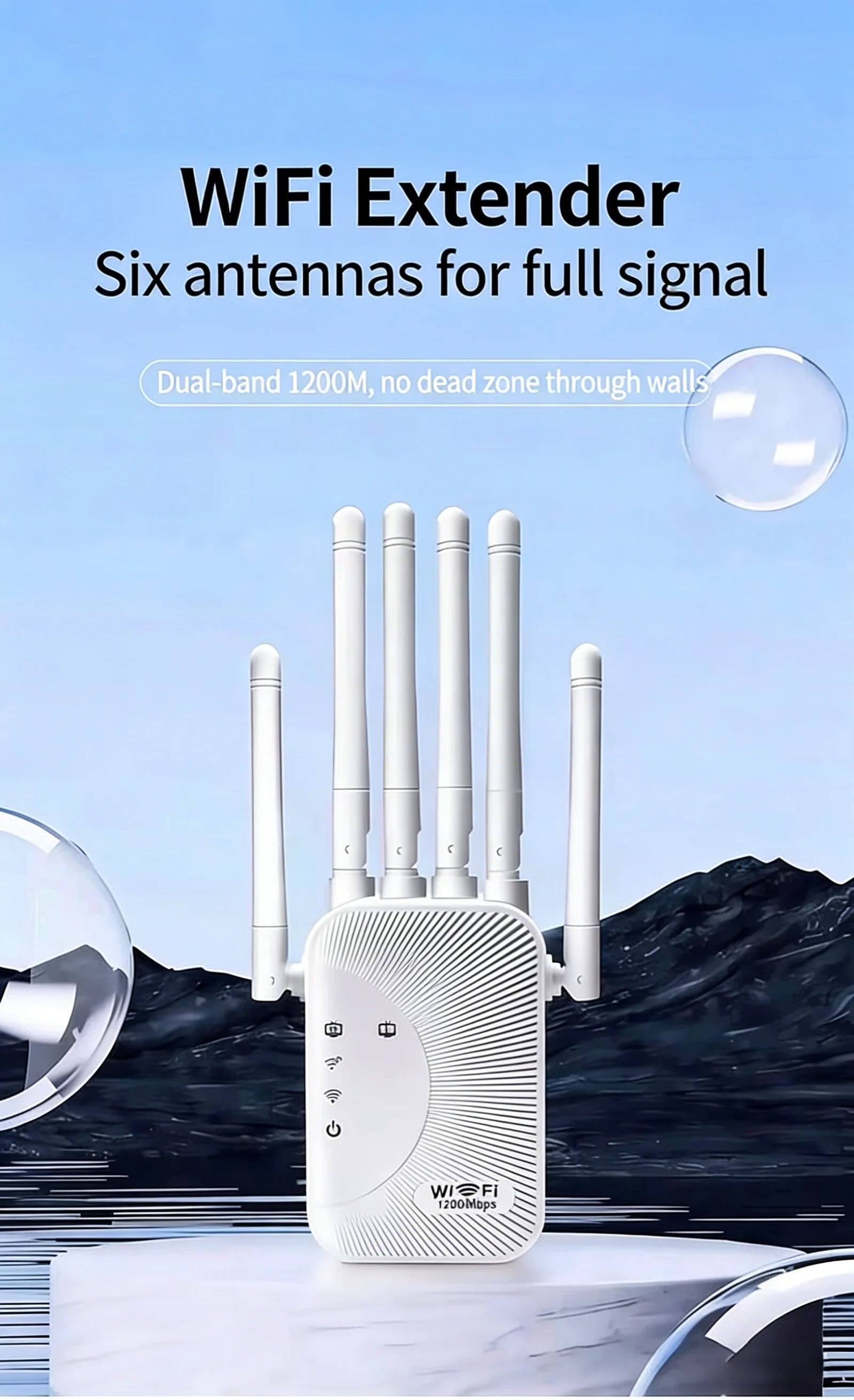 Dual Band Wifi AmplifierAC1200/AC300  2.4G/5G Repeater Network Expander Range Extender Wireless Router Signal Booster