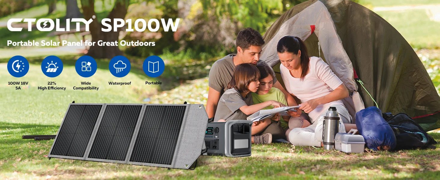 500W 1800W Power Station With 100W Solar Panel 18V USB TYPE-C Portable Power Bank 345Wh 1000Wh Lifepo4 Battery Charging Station