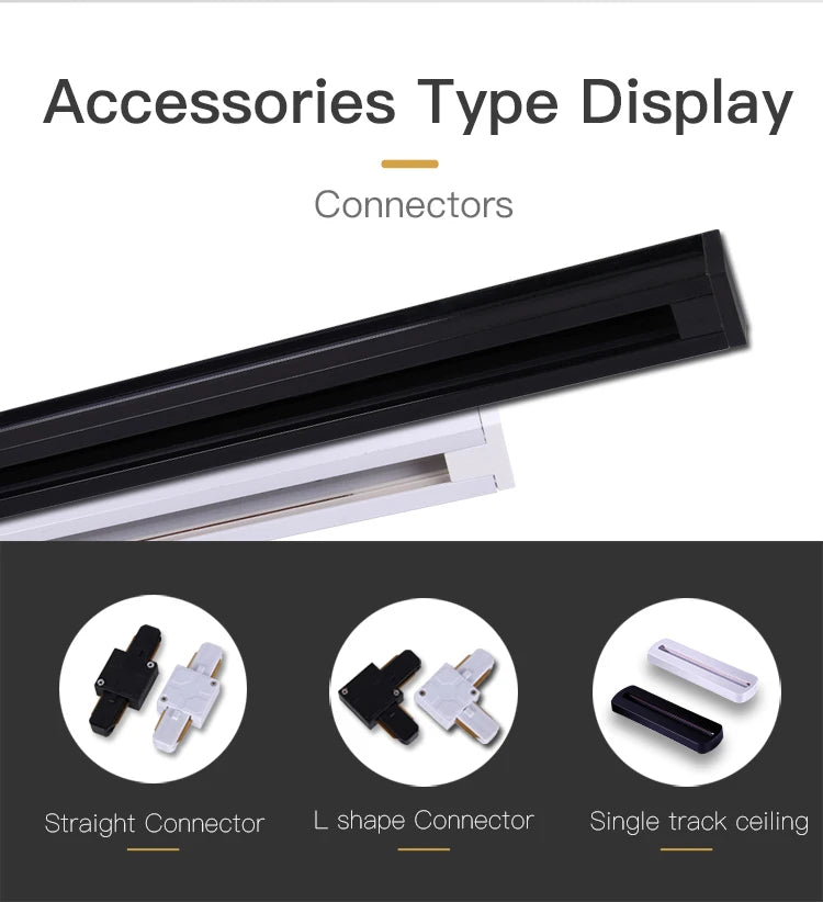 Store LED Track Light 220V Shopping Mall Spot Led Ceiling Lamp for Living Room Kitchen Line Lighting Rail Systems Spotlight Set