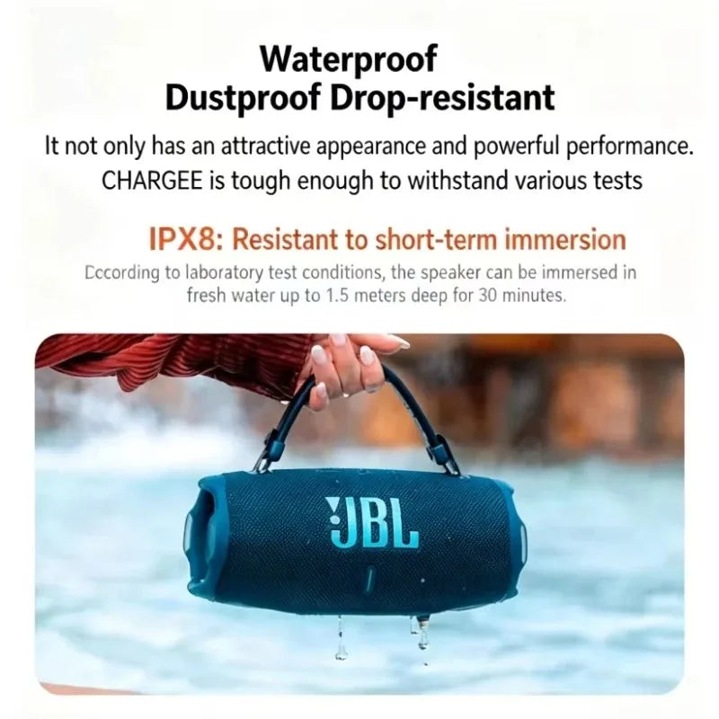 JBL Charge 6 Portable Bluetooth Speaker IP68 Waterproof Deep Bass Outdoor Wireless Stereo Speaker Power Bank Boombox