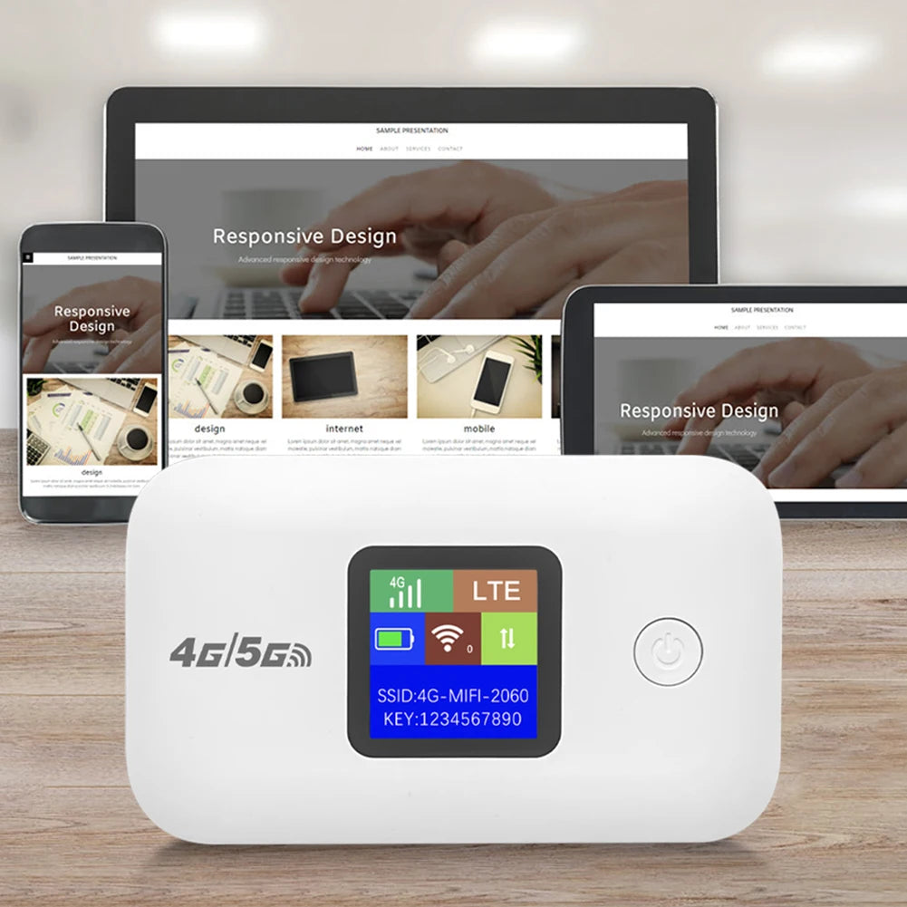 4G Mobile WIFI Router 150Mbps 4G LTE Wireless Router 3000mA Portable Pocket MiFi Modem Mobile Wifi Hotspot with Sim Card Slot