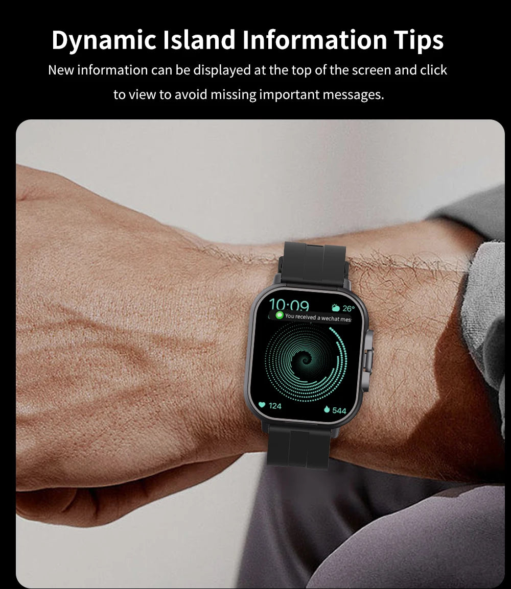 NFC Smart Watch TWS 2-in-1 Headset Bluetooth Call Heart Rate Blood Pressure Health Monitoring Headphones Play Music Smartwatch