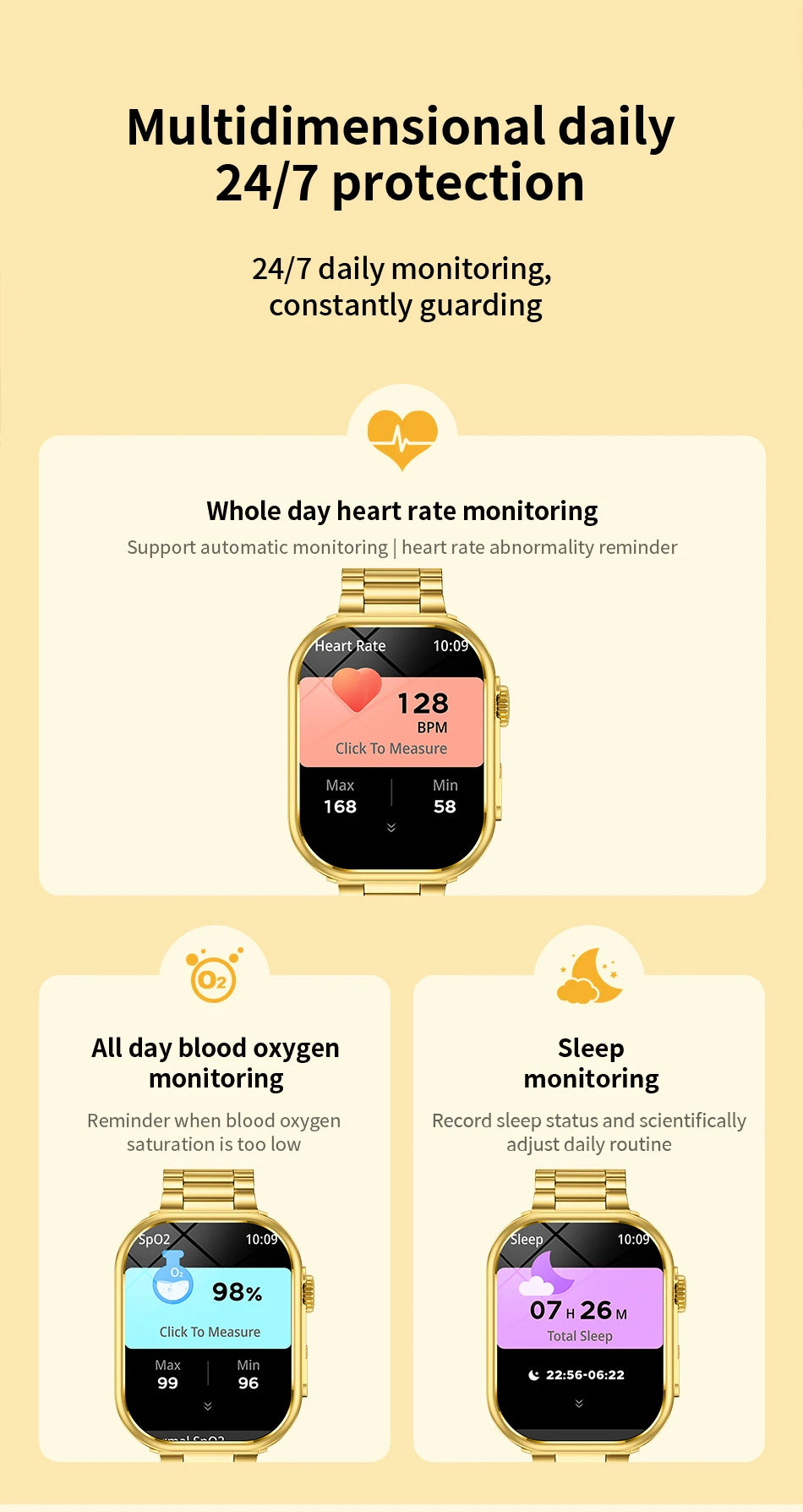 LIGE New Smart Watch Men 2.01'' HD Flashlight Bluetooth Call Heart Rate Sleep Health Monitor Sports Waterproof Smartwatch Women