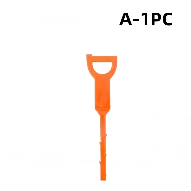Drain Cleaning Brush Tool for Bathroom Hair Sink Pipe Unclogging Drain Cleaner Hook-Style Snake Floor Hair Remover