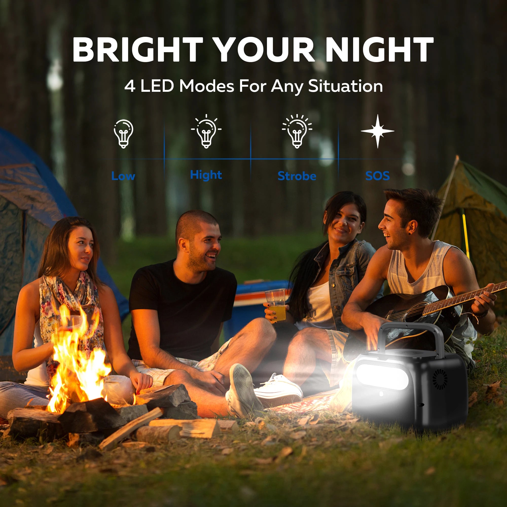 Outdoor Camping 500W Fast Charging Portable Power Station 100W USB Type C Foldable Portable Solar Panel For Home Energy Storage