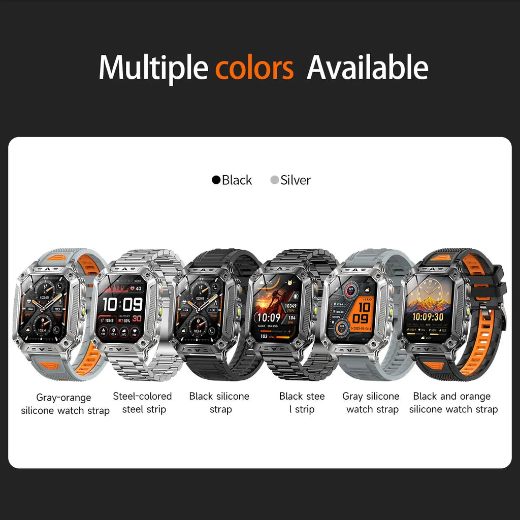 2026 New T-REX3 exercise 1400mAh Battery Smart Watch Tracking 10ATM Waterproof Sports Tracker Outdoor Military Smart Watch Men