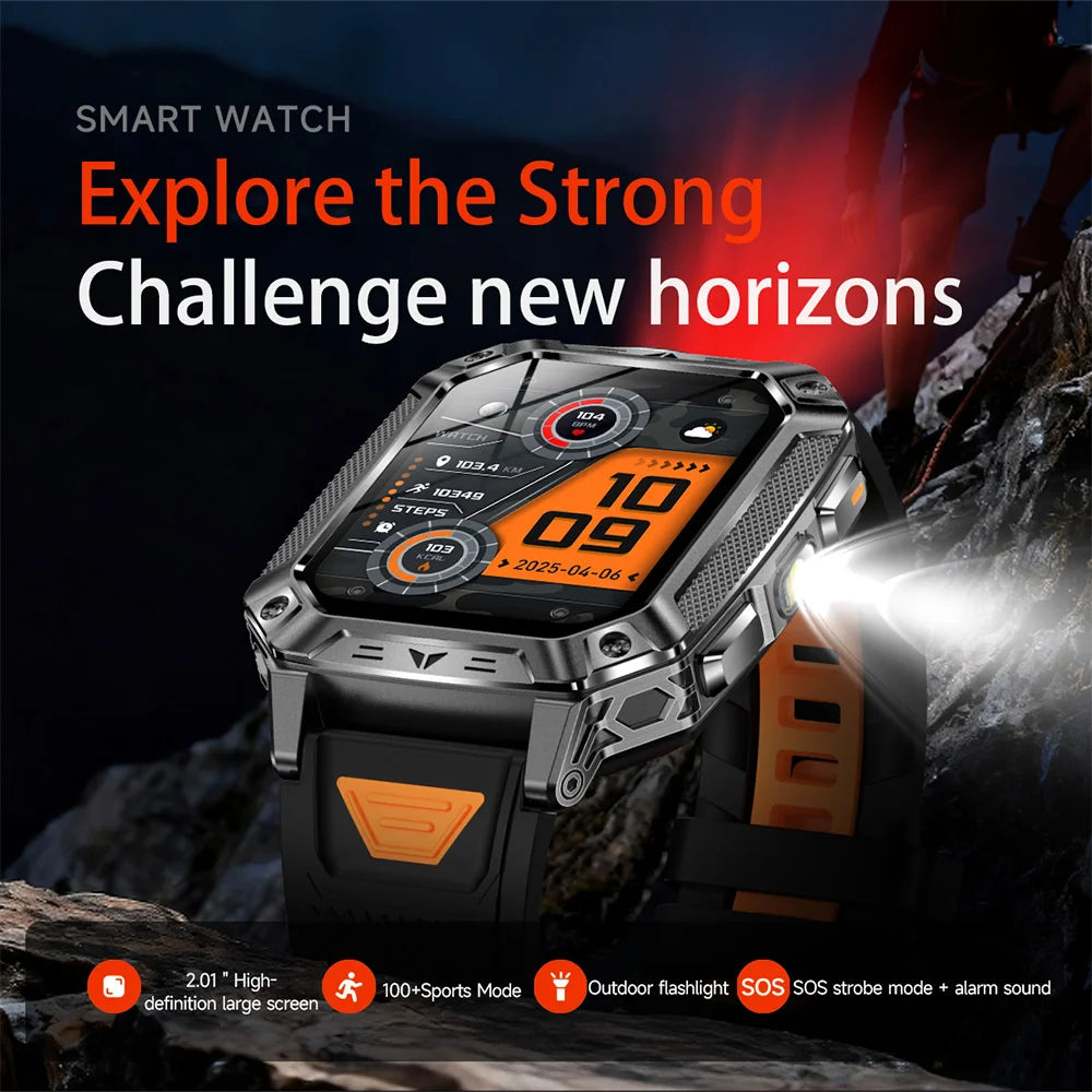2026 New T-REX3 exercise 1400mAh Battery Smart Watch Tracking 10ATM Waterproof Sports Tracker Outdoor Military Smart Watch Men