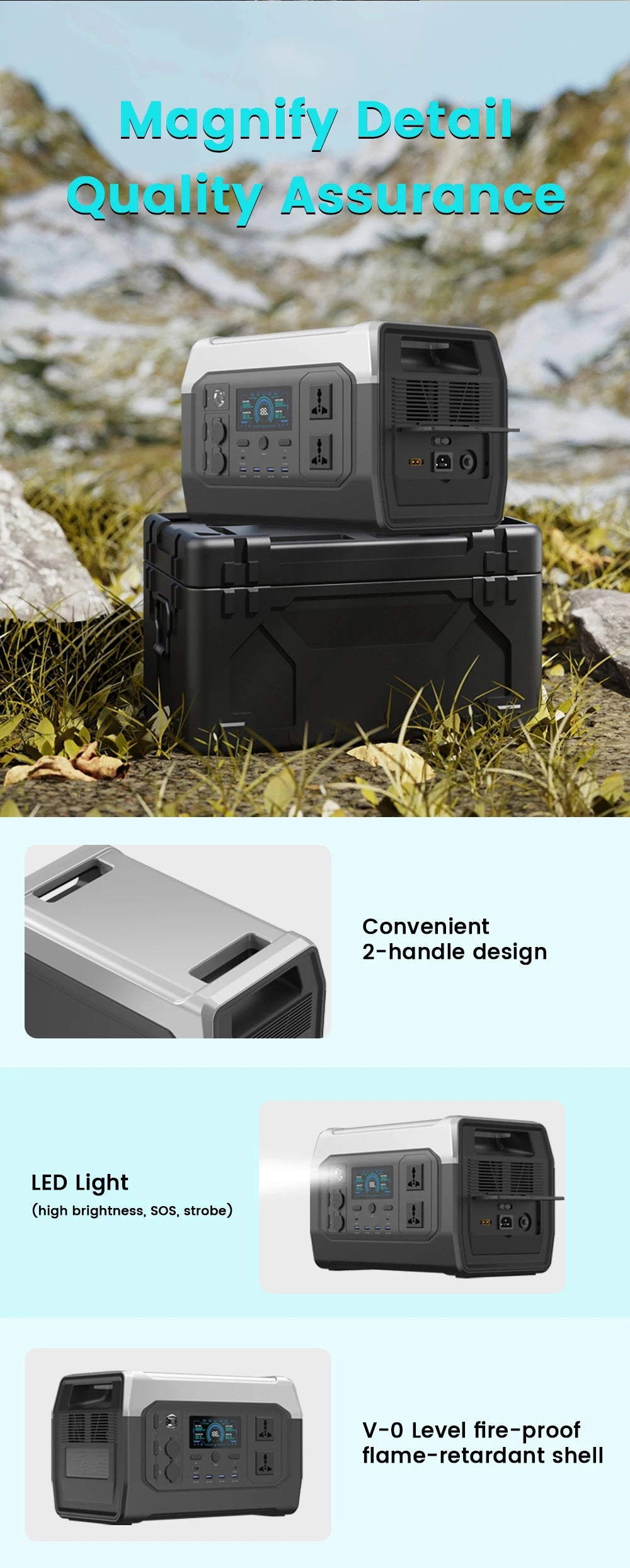 500W 1800W Power Station With 100W Solar Panel 18V USB TYPE-C Portable Power Bank 345Wh 1000Wh Lifepo4 Battery Charging Station